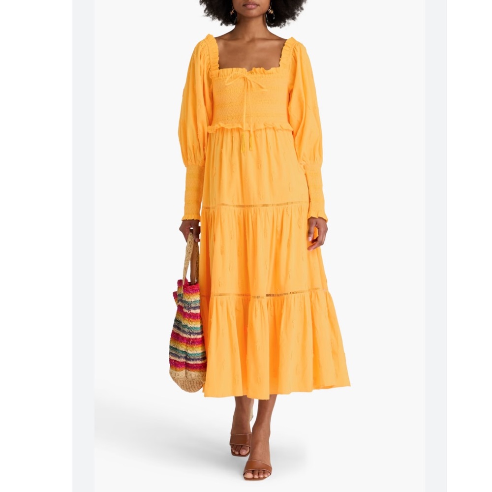 Farm Rio yellow pineapple dress RETAIL 450